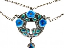 Silver Art Nouveau Necklace by Murrle Bennett