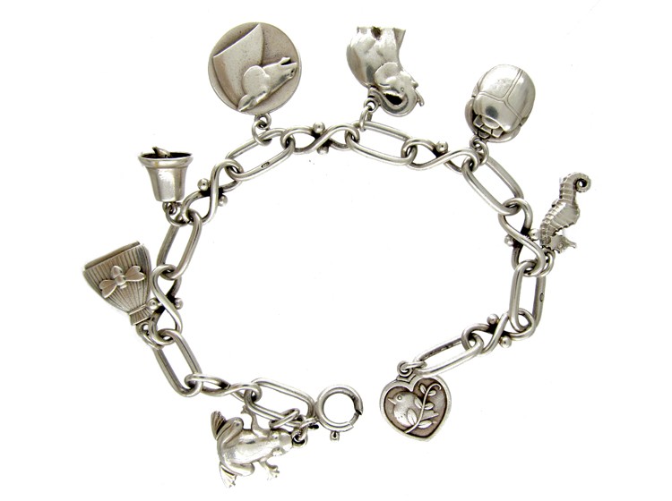Georg Jensen Silver Charm Bracelet