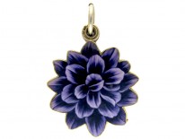 Silver &; Enamel Swivel Locket