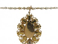 Natural Pearl & Diamond Pendant