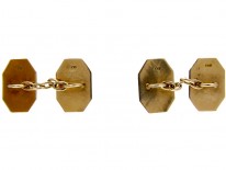 Green & Black Enamel Cufflinks