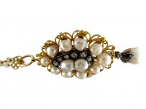 Natural Pearl & Diamond Pendant