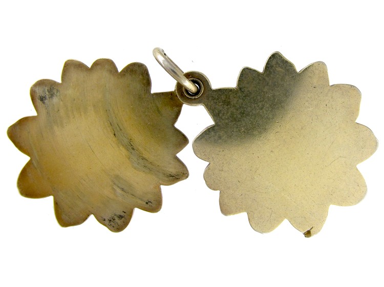 Silver &; Enamel Swivel Locket