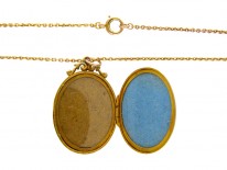 9ct Gold Swallow Motif Locket