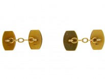 Black & White Enamel Cufflinks