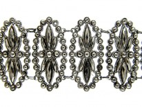 Georgian Cut Steel Oval Plaque Bracelet
