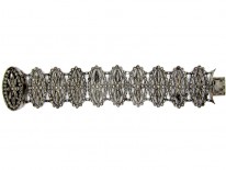 Georgian Cut Steel Oval Plaque Bracelet