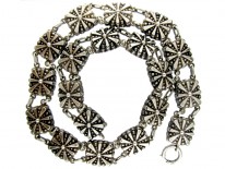 Victorian Silver Collar with Square Sections