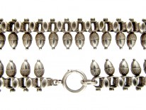 Silver Victorian Acorn Collar