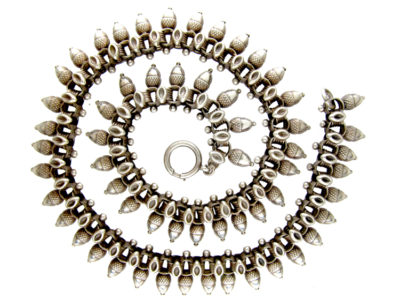 Silver Victorian Acorn Collar