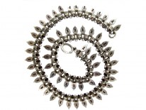 Silver Victorian Acorn Collar
