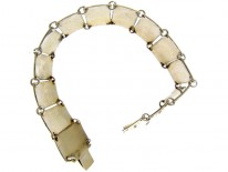 Norwegian Black & White Enamel Bracelet