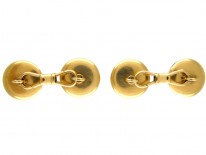 Mother of Pearl, Sapphire & Diamond Cufflinks