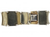 Norwegian Black & White Enamel Bracelet