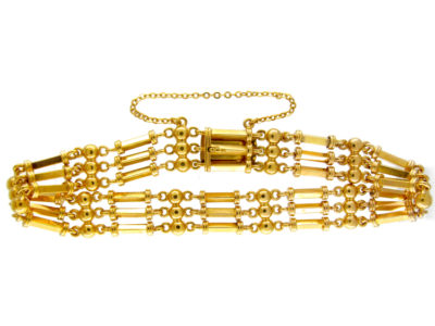 Edwardian 15ct Gold Gate Bracelet