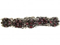 Austro- Hungarian Silver & Garnet Bracelet