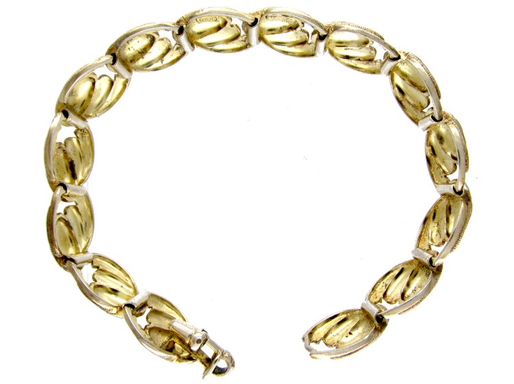 Theodor Farhner Silver Gilt Bracelet
