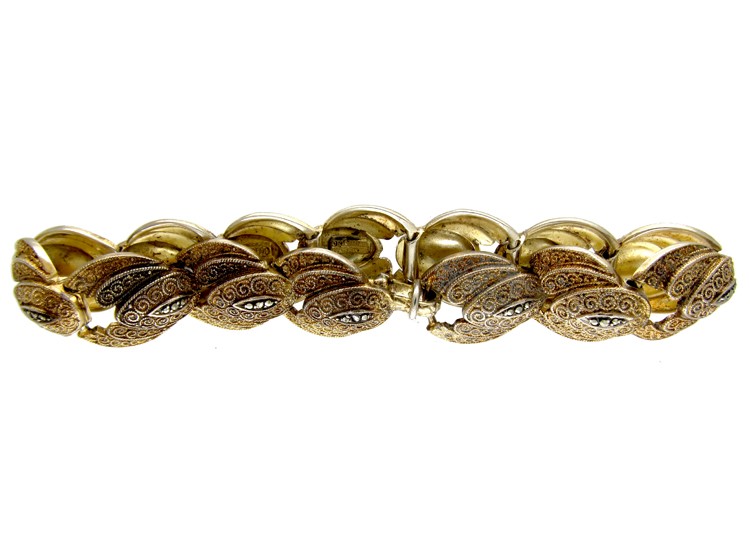 Theodor Farhner Silver Gilt Bracelet