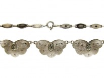 Theodor Farhner Silver ​& Marcasite Art Deco Butterfly Design Necklace