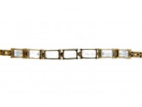 Aquamarine 14ct Gold Bracelet