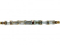 Aquamarine 14ct Gold Bracelet