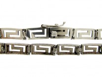 Silver Key Design Collar