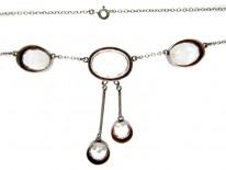 Rock Crystal Double Drop Necklace