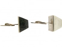 Silver & Onyx Retro Cufflinks