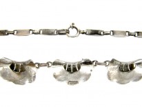 Theodor Farhner Silver & Marcasite Art Deco Necklace
