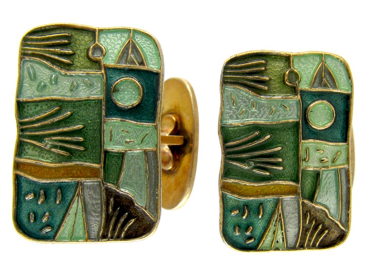 David Andersen Four Seasons Series Silver Cufflinks