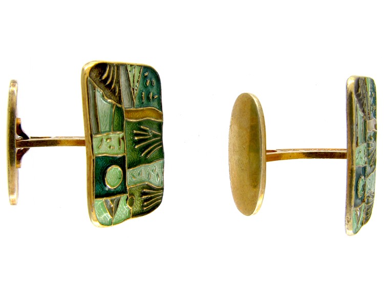 David Andersen Four Seasons Series Silver Cufflinks
