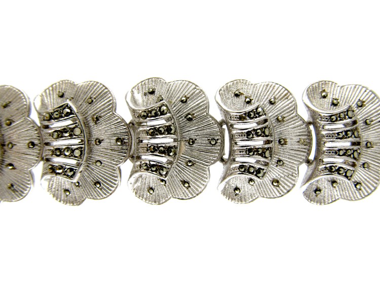 Theodor Farhner Silver & Marcasite Bracelet