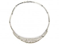 Marcasite & Silver Collar