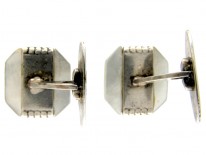 Mother of Pearl & Silver Cufflinks