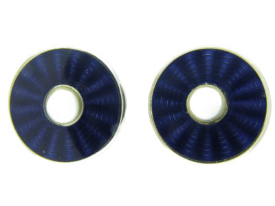Silver Purple Enamel Cufflinks