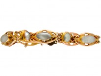 Art Nouveau Blister Pearl Gold Bracelet