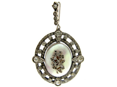 Edwardian Silver & Paste Pendant