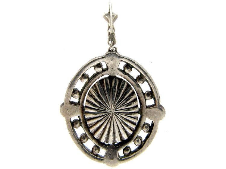 Edwardian Silver & Paste Pendant