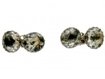 Georgian Silver & Paste Cufflinks