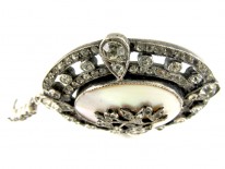 Edwardian Silver & Paste Pendant