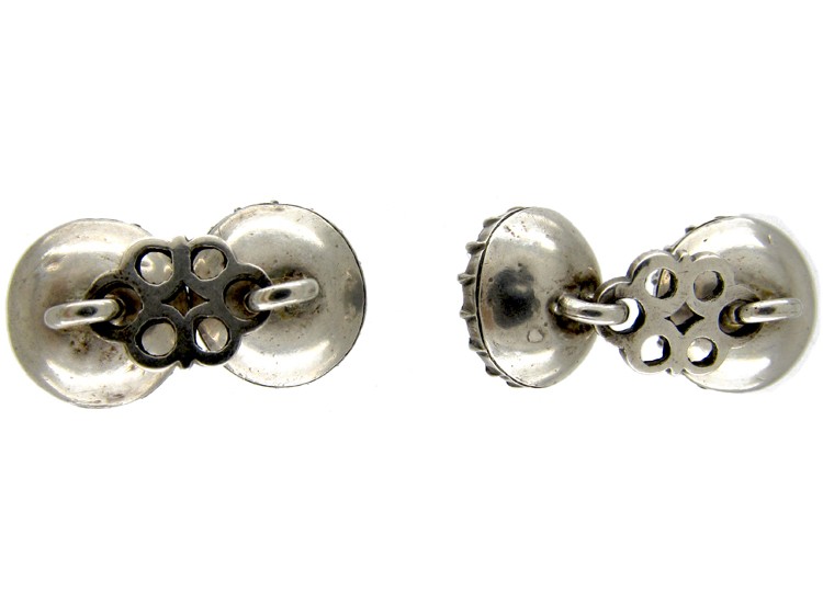 Georgian Silver & Paste Cufflinks