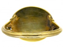 Micro Mosaic Silver Gilt Ring