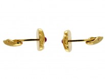Kutchinsky Ruby 18ct Gold Cufflinks