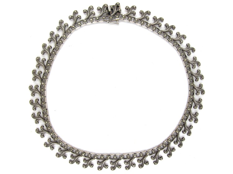 Silver & Marcasite Collar