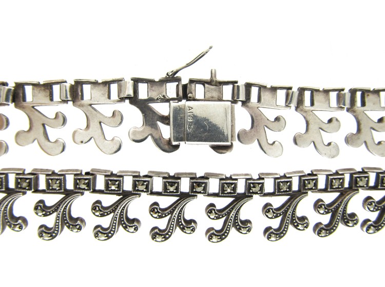 Silver & Marcasite Collar