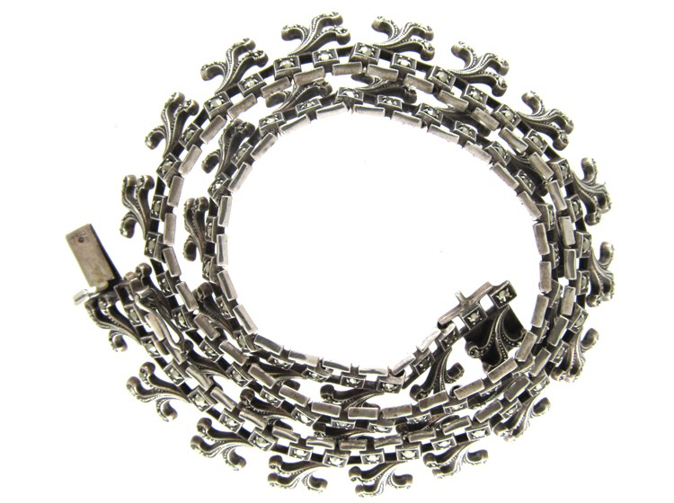 Silver & Marcasite Collar