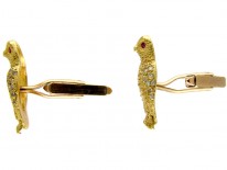 18ct Gold Owl Cufflinks