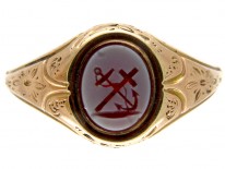 Faith & Hope Victorian Signet Ring