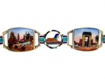 Egyptian Revival Enamel Bracelet