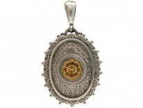 Silver & Gold Overlay Victorian Locket